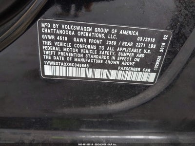 2016 VOLKSWAGEN PASSAT 9