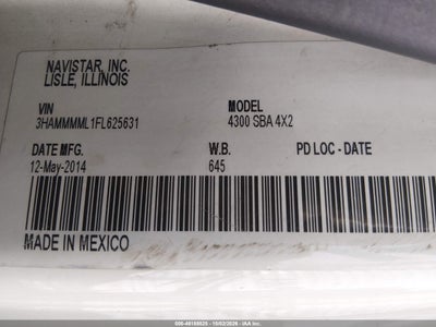 2015 INTERNATIONAL 4000 8
