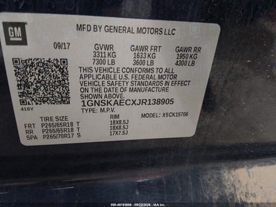 2018 CHEVROLET TAHOE 9