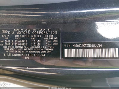 2016 KIA SEDONA 9