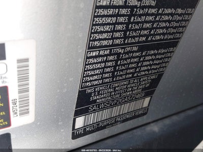 2016 LAND ROVER RANGE ROVER SPORT 9