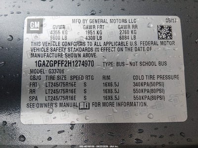 2017 CHEVROLET EXPRESS 3500 9