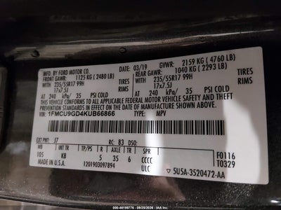 2019 FORD ESCAPE 9