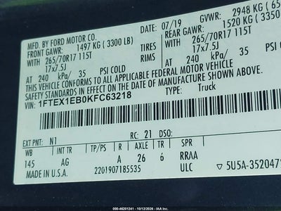 2019 FORD F-150 9