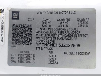 2018 CHEVROLET SILVERADO 1500 9