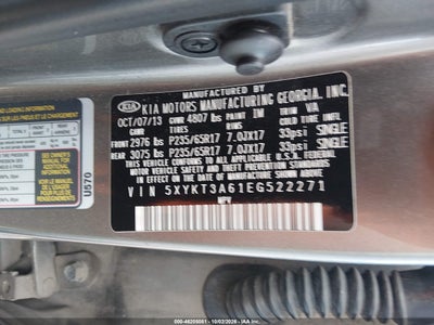 2014 KIA SORENTO 9