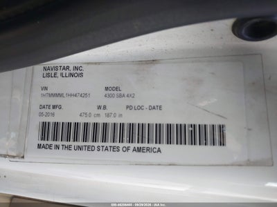 2017 INTERNATIONAL DURASTAR 4300 9