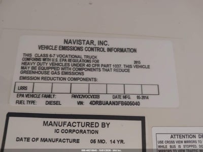 2015 IC CORPORATION 3000 9