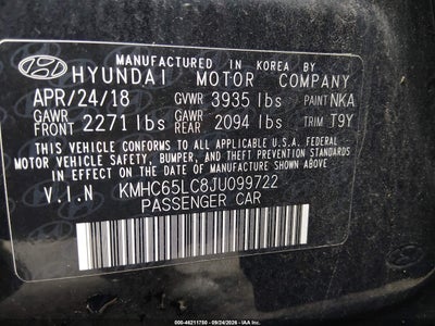 2018 HYUNDAI IONIQ HYBRID 9