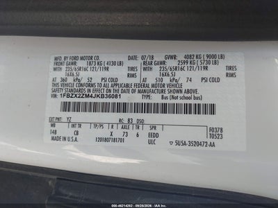 2018 FORD TRANSIT-350 9