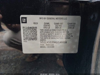 2019 CHEVROLET IMPALA 9