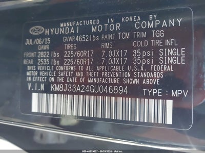 2016 HYUNDAI TUCSON 9