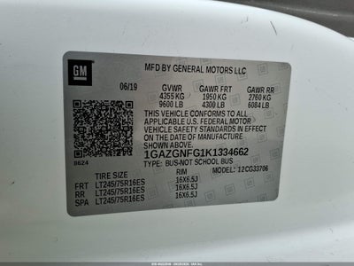 2019 CHEVROLET EXPRESS 3500 9