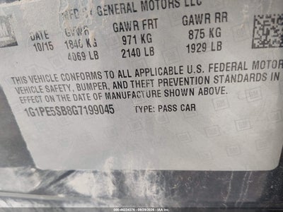 2016 CHEVROLET CRUZE LIMITED 9