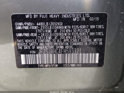 2015 SUBARU FORESTER 9