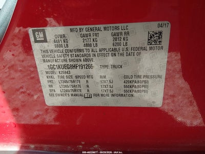 2017 CHEVROLET SILVERADO 2500HD 9