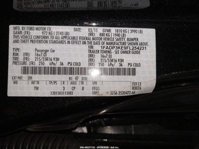 2015 FORD FOCUS 9