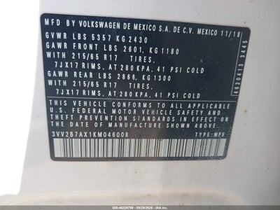 2019 VOLKSWAGEN TIGUAN 9