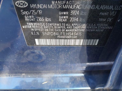 2020 HYUNDAI ELANTRA 9