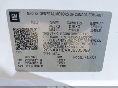 2018 CHEVROLET EQUINOX 9
