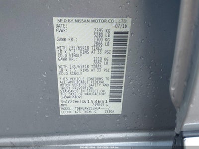 2016 NISSAN MURANO HYBRID 9