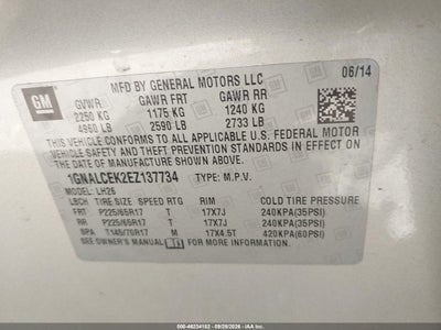 2014 CHEVROLET EQUINOX 9