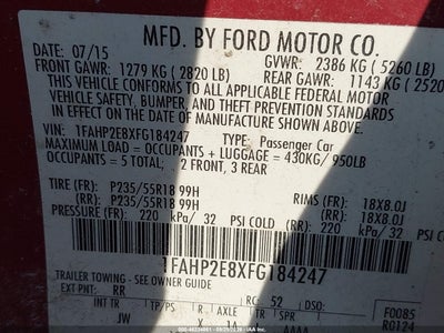 2015 FORD TAURUS 9
