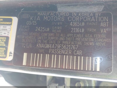 2015 KIA OPTIMA 9