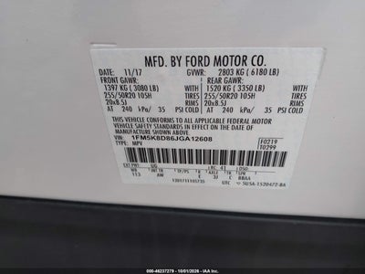 2018 FORD EXPLORER 9