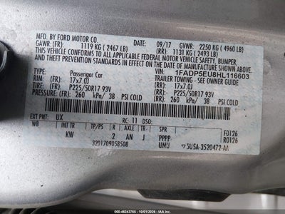 2017 FORD C-MAX ENERGI 9