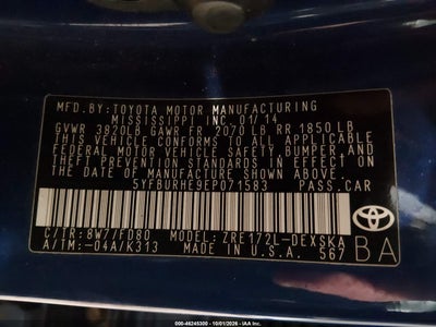 2014 TOYOTA COROLLA 9