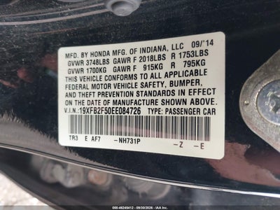 2014 HONDA CIVIC 9