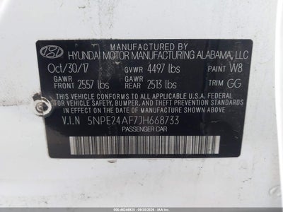 2018 HYUNDAI SONATA 9