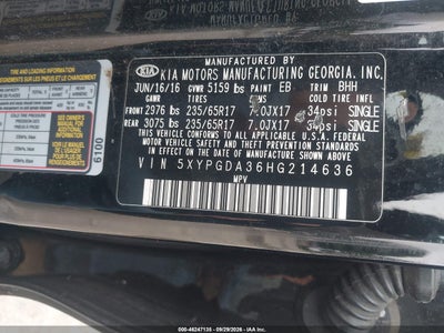 2017 KIA SORENTO 9