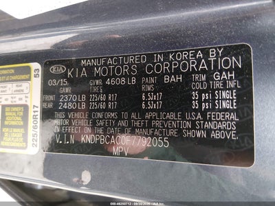 2015 KIA SPORTAGE 9