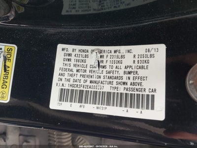 2014 HONDA ACCORD 9