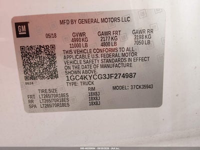 2018 CHEVROLET SILVERADO 3500HD 9