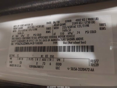 2018 FORD TRANSIT-350 9