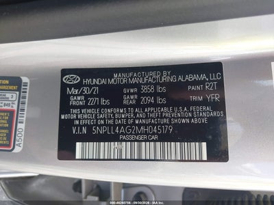2021 HYUNDAI ELANTRA 9