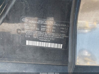 2016 HYUNDAI SONATA 9