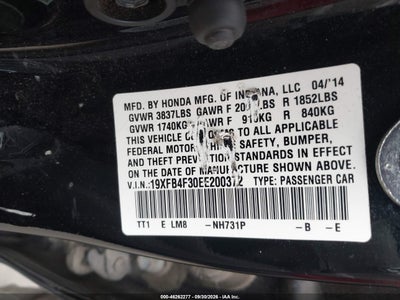 2014 HONDA CIVIC HYBRID 9