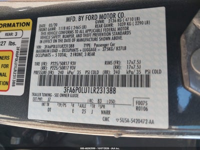 2020 FORD FUSION 9