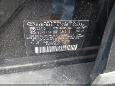 2016 HYUNDAI AZERA 9