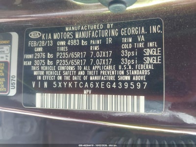 2014 KIA SORENTO 9