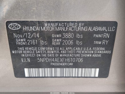 2015 HYUNDAI ELANTRA 9