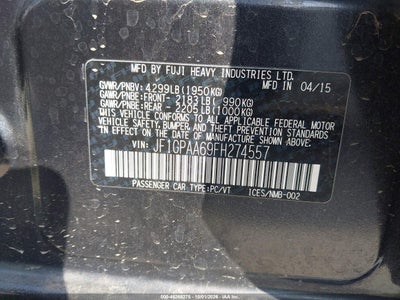 2015 SUBARU IMPREZA 9
