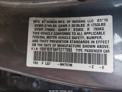 2015 HONDA CIVIC 17