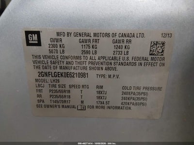 2014 CHEVROLET EQUINOX 9
