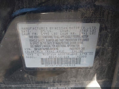 2014 NISSAN SENTRA 9