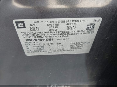 2015 GMC TERRAIN 9